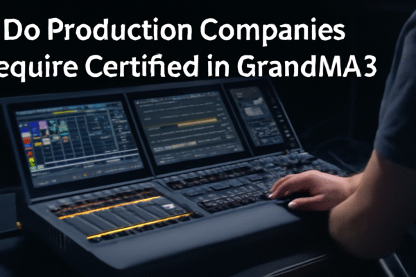 Do Production Companies Require Certified in GrandMA3?