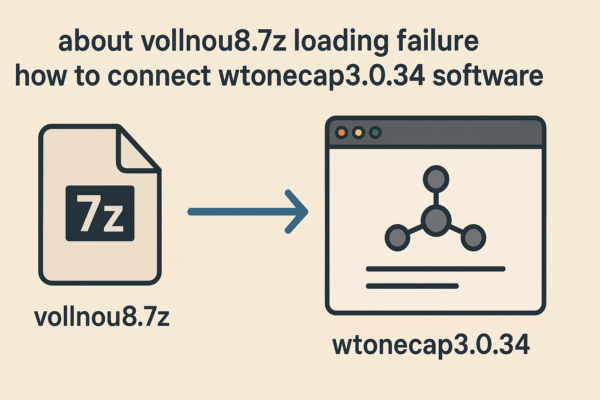 about vollnou8.7z loading failure how to connect wtonecap3.0.34 software